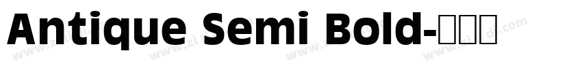 Antique Semi Bold字体转换